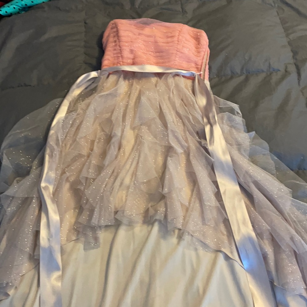 Champagne and Pink Size 3. Prom Dress worn once